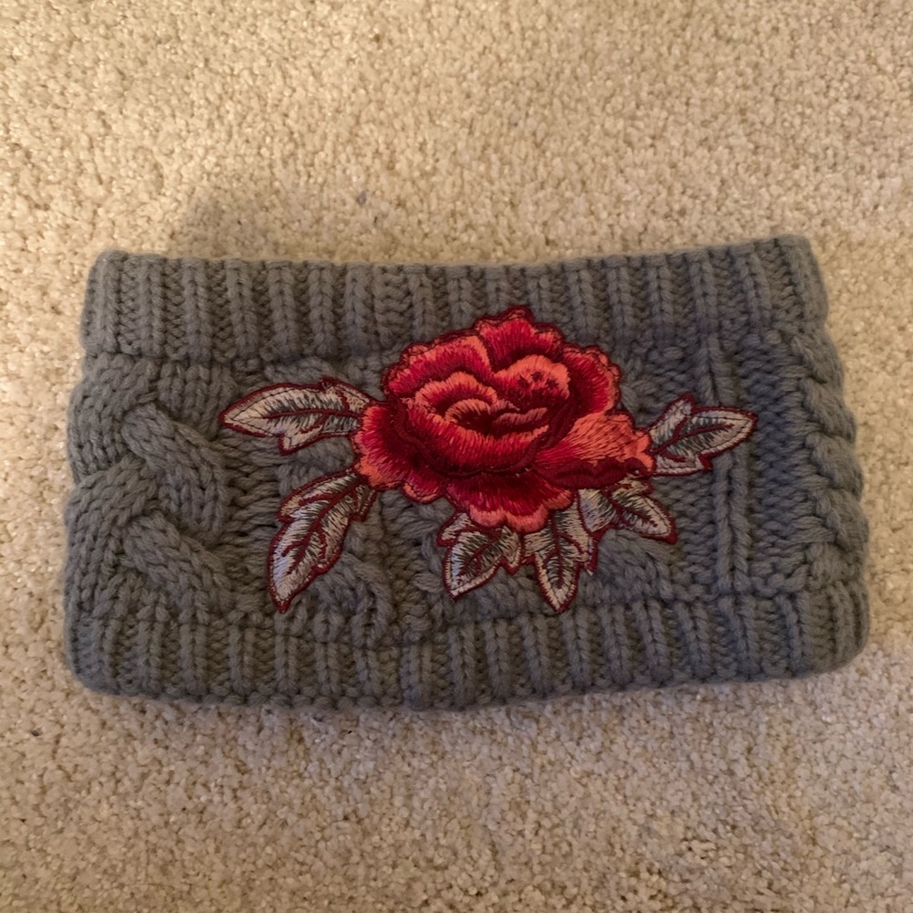 LF Stores Rose Embellished Ear Warmer